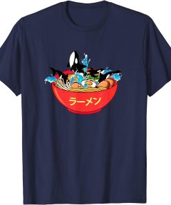 Orca Whales and Ramen as Cute Japanese & Killer Whale Lover T-Shirt