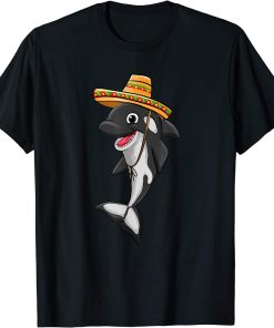 Mexican Hat Love Killer Whale Orca Lover Animal Womens T-Shirt