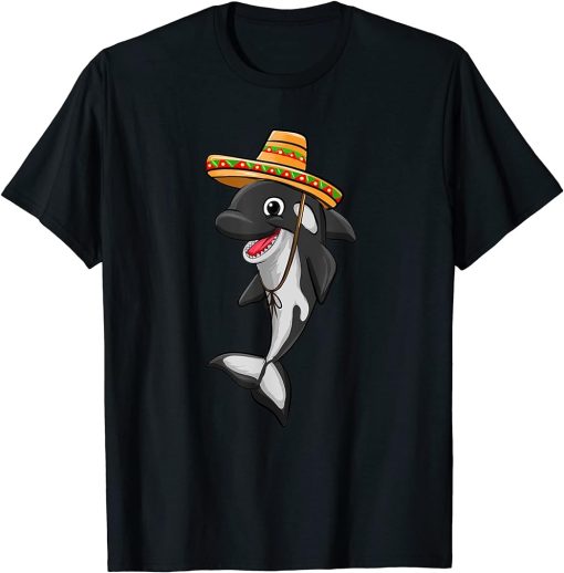 Mexican Hat Love Killer Whale Orca Lover Animal Womens T-Shirt