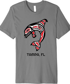 Tampa FL Native American Indian Orca Killer Whales Premium T-Shirt