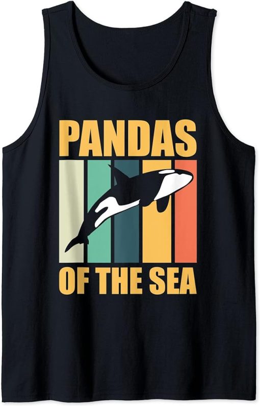 Pandas Of The Sea Ocean Orca Sea Mamal Lover Tank Top