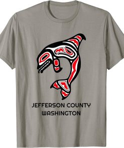 Jefferson County WA Native American Indian Orca Killer Whale T-Shirt